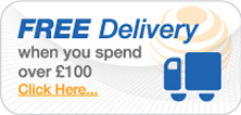 Free delivery when you spend over £100